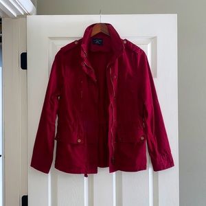 Maroon light canvas jacket!